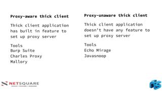 proxy aware thick client